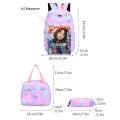 3pcs/set Computer Bag Large Capacity Fashion Women Nylon Casual Backpack Adjustable Strap School Knapsack Cute Gradient for Gift. 