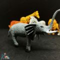 Plastic Mini Jungle WILD Animals Toys 6 Piece Set Animal Figure Collection For Kids. 