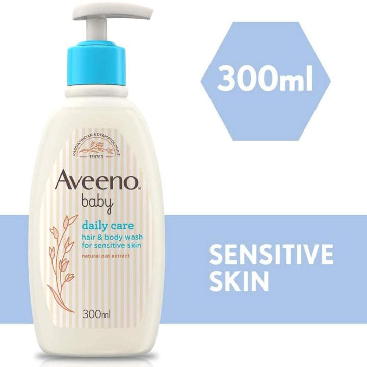 Aveeno Baby Daily Care Hair & Body Wash 300 ML, Made in UK | Daraz.com.bd