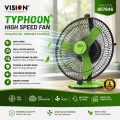 Vision Typhoon High Speed Fan 235mm (807846) | 68W High-Speed Air Circulator | 2800 RPM | 90 m³/min Air Delivery | Green. 
