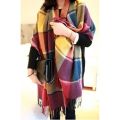 Winter Female Lattice Imitation Cashmere Scarf Autumn And Winter Thick Fashion Warm Wild Scarf Shawl. 