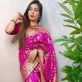Tangail halfsilk  Katan Saree without Blouse Piece For Women. 