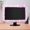 Computer Frame Border Cover with Bowknot for PC Tablet Laptop TV 17 to 22 inch pink. 