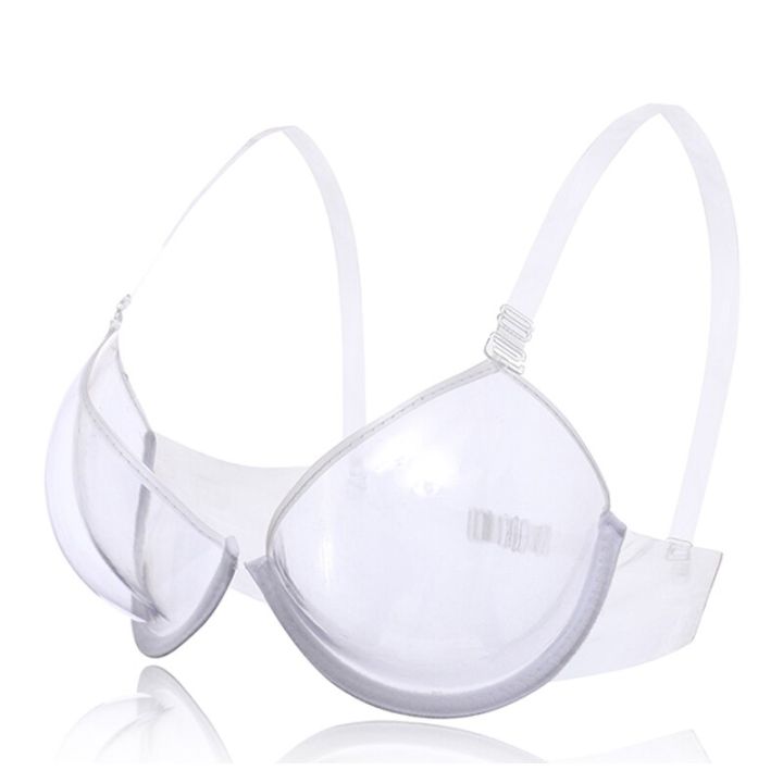 %E3%80%90VisioN%20Shop%E3%80%91Women%203/4%20Cup%20Transparent%20Plastic%20Bra%20Gather%20Push%20Up%20Invisible%20Bras%20Underwear%20See%20Bralette%20Mujer%20-%20Image%204