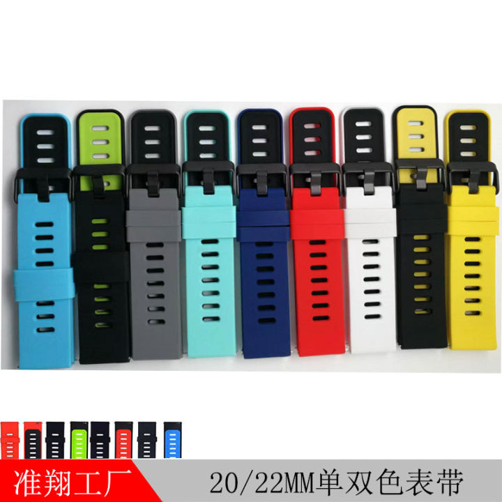 %5Bautismaut%5D%20Manufacturer%20Applicable%20to%20Samsung%20Jiaming%20/%20Huami%20Smart%20Watch%20Band%20Two-Tone%2020/22mm%20Silicone%20Strap%20-%20Image%205