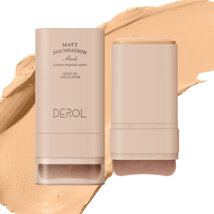 Derol%20Valvet%20Matte%20Foundation%20Stick%20With%20Brush%20-%20Image%206