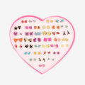 36 pairs Cartoon Hypoallergenic Plastic Stud Earrings Set For Women Girl Trendy Wedding Christmas Gifts Jewelry. 