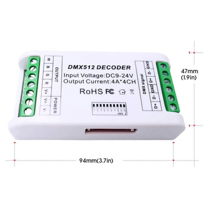 2X%20Mini%204%20Channel%20DMX%20RGBW%20Decoder%2016A%20RGB%20RGBW%20Strip%20Controller%20DMX%20512%20Dimmer%20Driver%20for%20LED%20Strip%20Lights%20DC9-24V%20-%20Image%206