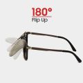 Fishing Women Mirror Purple Polarized Pilot Flip Up Clip on Sunglasses Driving Ladies Pink Sun Glasses Night Vision Lens.