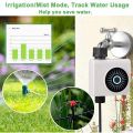 Remote Controlled via Smartphone Water Timer Bluetooth and Wifi Garden Irrigation Timer, Smart Faucet Irrigation Controller, Up to 15 Separate Programs, Smart Rain Delay System & Child lock Function.. 