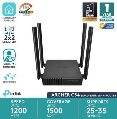 TP-Link%20Archer%20C54%20Ethernet%20Dual-Band%20AC1200%20Mbps%20Wi-Fi%20Router%20-%20Image%203