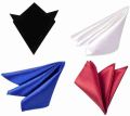 Multicolor Satin Pocket Square Set For Men. 