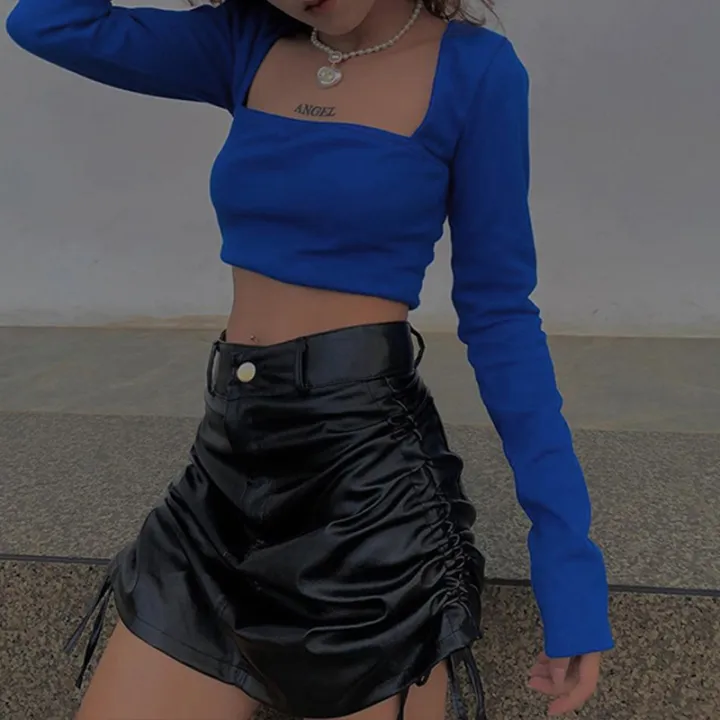 Autumn%20Women's%20T-shirt%20New%20Long%20Sleeves%20Casual%20Bodycon%20Crop%20Top%20Female%20T-shirts%20Brown%20Streetwear%20Fashion%20Slim%20Cropped%20Tops%20-%20Image%205