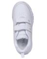 White Artificial Leather Pre-Teen School Shoe for Baby. 