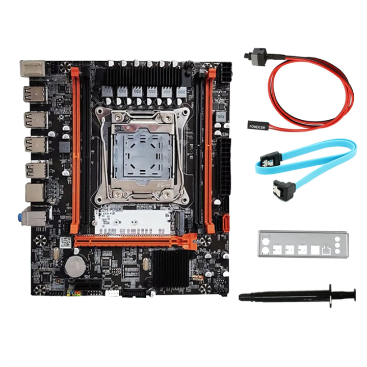 X99H Desktop Motherboard+Thermal Grease LGA2011-V3 B85 Chip DDR3X4 ECC Slot M.2 NVME PCI-E 3.0 X16 SATA3.0, Easy to Use Durable