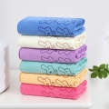 Fine fiber face wash, absorbent, soft beach towel, shower gift, children's swimming quick drying bath towel set. 