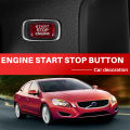 Car Engine Start Button Sticker for V40 V60 S60 S60L XC60 S80L S80. 