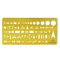 Furniture Templates Drafting Drawing Geometry Ruler Shapes Architectural Stencil for Student Artist Designer Architect W3JD.