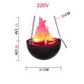 False Flame LED Light Decoration 220V Simulation Fire Electronic Lights Props For Home Decoration. 
