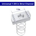 3/8inch-16 Strut Channel Nuts, Spring Strut Channel Cone Nuts.