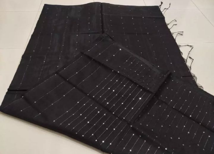 HalfSilk%20Chumki%20Saree%20Gorgeous%20Collection%20Black%20colour%20Saree%20-%20Image%205
