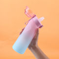 Flavored Water Bottle with 7 Flavour Pods Scent Up Water Bottle 650ML Portable Reusable Air Flavored Drink Cup Outdoor Sports.