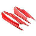 4x Universal Car Front Bumper Lip Diffuser Splitter Spoiler Fin Canard Valence. 