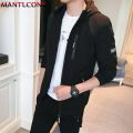 Young Fashion Jacket Men Hooded Casual Jacket Spring Autumn Men Outwear Zipper cket Slim Fit Men's Clothing Brand. 