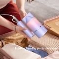 Professional Hair Dryer Portable Foldable Negative Ion Nano Hair Dryer Home Travel Blue Anti-static Cold and Warm Air Hair Dryer. 