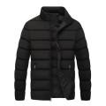 Fleece Parka Coat Mens Winter Thick Cotton Outwear Men Fashion Jacket Male Stand Collar Casual Clothing Casual Zipper Coat. 
