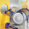Insulated Hot Cold Water Bottle Termos Large Capacity Cup Stainless Steel Drink Bottles Sport Travel Vacuum Flask Thermal 1100ml.