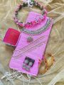 Chumki Sharee  With Exclusive Jwelary & Crown For Women-(COMBO SET). 