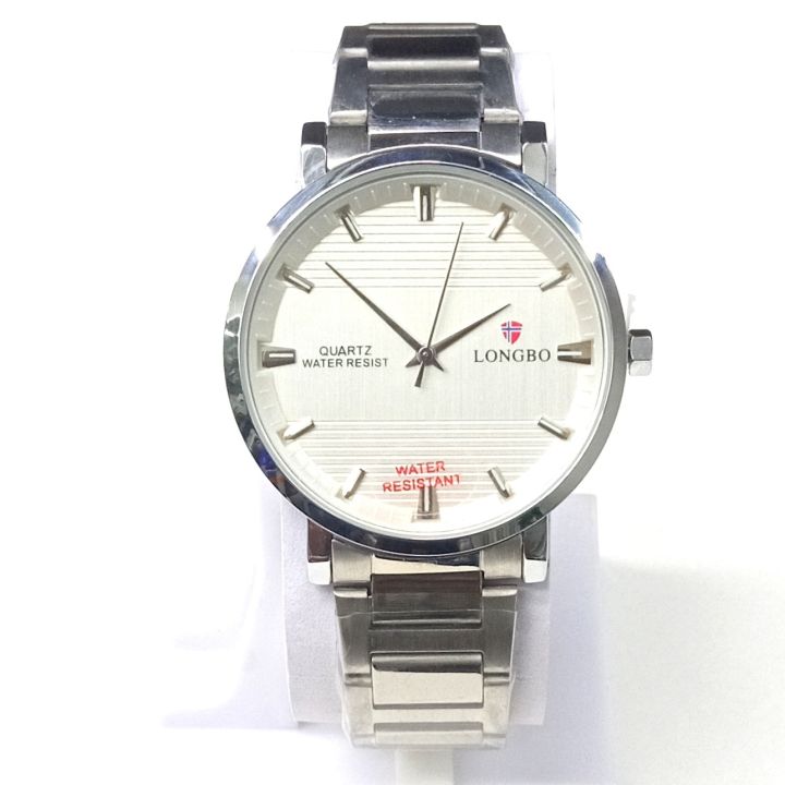 LONGBO-80728G Wrist Watch For Men High Quality Waterproof Full Stainless Still Slim Fitting Fashionable Formal Watch