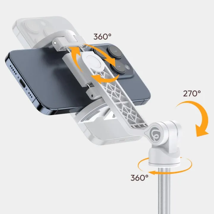 ULANZI%20TT88%20Extendable%20Phone%20Tripod,%2057"%20Magnetic%20Selfie%20Stick%20Phone%20Vlog%20Tripod%20Stand%20with%202%20in%201%20Phone%20Clip,%202%20Cold%20Shoe%20Mount%20Tripod%20Compatible%20for%20iPhone,%20Lightweight%20for%20Travel%20-%20Image%202