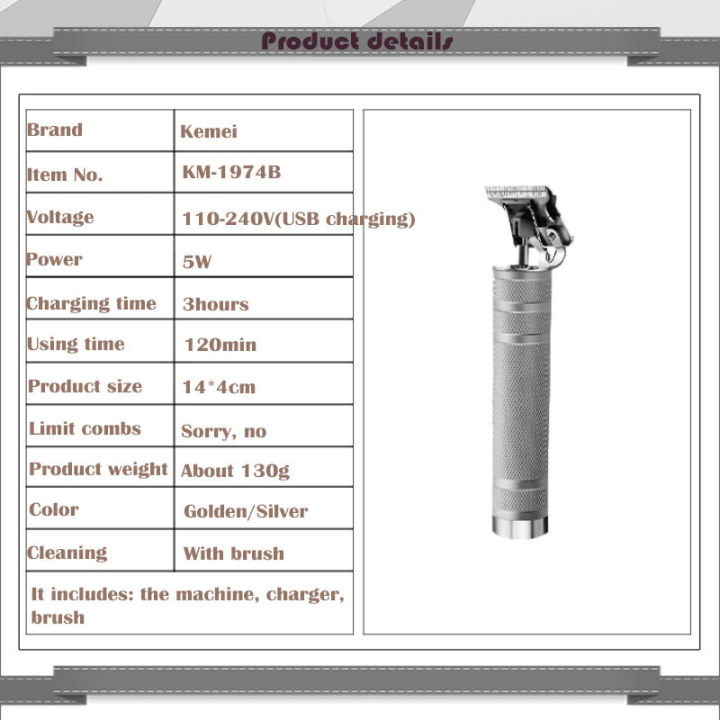 Kemei%20KM-1974%20Hair%20Clipper%20Cordless%20Trimmer%20Men%200mm%20Baldheaded%20hair%20trimmer%20Hair%20Cutting%20Machine%20-%20Image%203