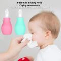 1 PCS Nasal Aspirator for Baby Baby Nose Cleaner Snot Nasal Suction Baby Nasal Care Relieve Congested and Stuffy Noses Silicone Vacuum Safety Sucker Newborn Cleaning Tool. 