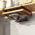 Multi-Functional Kitchen Rack Rustproof Stainless Steel Durable Hanging Cabinet Perforated Wall-Mounted Cutting Board Holder for Home Kitchen Restaurant Culinary Enthusiasts Storage Solution Organization Aid.