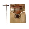 Kalimba 17 Keys Thumb Piano with Study Instruction and Tune Hammer, Portable Mbira Sanza African Wood Finger Piano, Gift for Kids Adult Beginners Professional. 