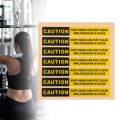 Fitness Equipment Caution Stickers Decals Warning Stickers for Indoor Gym Strength Training Workout. 