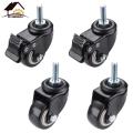 4Pcs Furniture Caster Heavy Duty 350kg 2 inch 360 Rotatable Screw Swivel Castor Wheels Trolley Rubber Protective. 