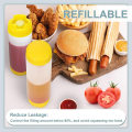 Inverted Plastic Squeeze Bottles Plastic Squeeze Bottle 16Oz Refillable Tip Large Valve Dispenser Condiment for Sauces Ketchup. 