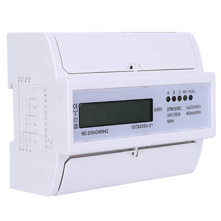 230/400V%205-100A%20Energy%20Consumption%20Digital%20Electric%20Power%20Meter%203%20Phase%20KWh%20with%20LCD%20-%20Image%207