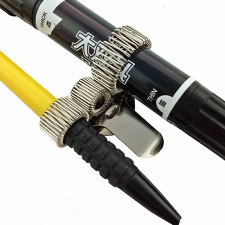 1PC%20Useful%20Stationery%20Portable%20Spring%20Pen%20Holder%20Notebook%20Elastic%20Loop%20Metal%20Pen%20Clips%20-%20Image%203