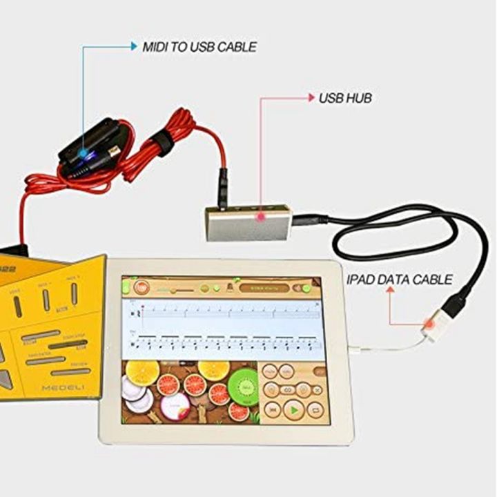 WERSI%205-Pin%20Midi%20to%20USB%20In-Out%20Cable%20Adapter%20Converter%20for%20Windows%20Mac%20Ios%20Laptop%20to%20Music%20Piano%20Keyboard%20-%20Image%205