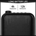 Gosear 12W Voice Amplifier 1200mAh Portable Mini Voice Speaker with Wired Microphones Storage Bag for Teachers Tourist Guide.