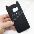 Cute Cat Ears Phone Case For Samsung Galaxy S6 S7edge J4+ J4 Plus 2018 3D Cartoon Shockproof Soft Silicone Back Cover. 