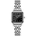 Women Watches Japan Quartz Movement 25mm Small Dial Square Quartz Watch Ultra-thin Alloy Case Stainless Steel Strap.