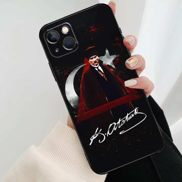 Turkey%20Mustafa%20Kemal%20Ataturk%20Phone%20Case%20For%20iPhone%2013%2014%2015%20Pro%20Max%2011%2012%20XS%20XR%20X%207%208%20Plus%20Shockproof%20Bumper%20Soft%20Cover%20-%20Image%202