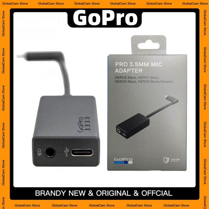 GoPro Pro 3.5mm Mikrofon Adaptörü Combo vlog için HERO 13/12/11/10/9/8 MİKROFON ADAPTÖRÜ için uygun
