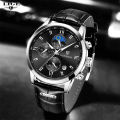LIGE Men Watch Luxury Leather Waterproof Sport Quartz Wristwatch Chronograph Military Watch for Men Relogio Masculino Men‘s Gift 8953.